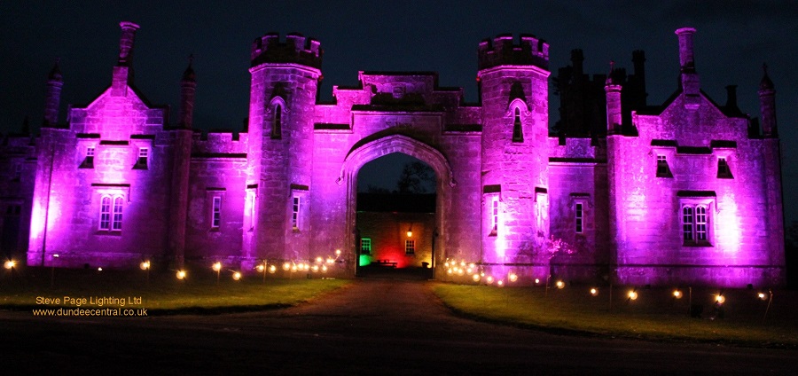 abercairny wedding lighting